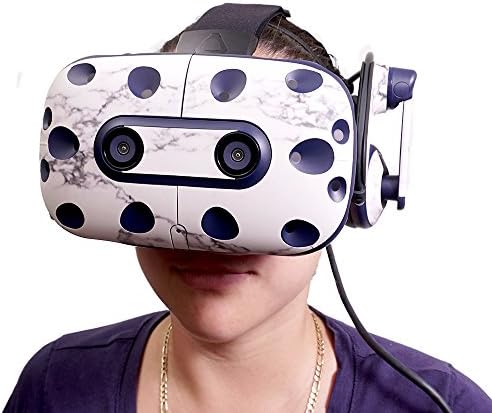 עור אדיסקינס תואם אוזניות HTC Vive Pro VR - עץ צבוע | כיסוי עטיפת מדבקות ויניל מגן, עמיד וייחודי